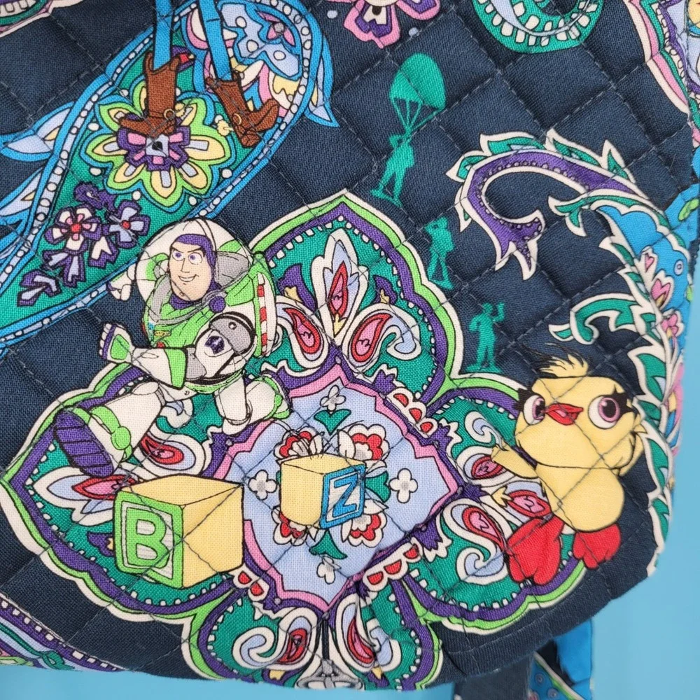 New Vera Bradley Disney Pixar Toy Story Small Backpack Womens NWT Paisley